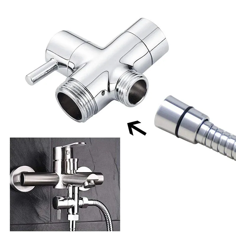 1/2inch 7/8 inch 1/4PCS Handheld Bidet Toilet Hand Faucet Sprayer Hanging Base Hook Head Hose Shower Adapter Diverter Set