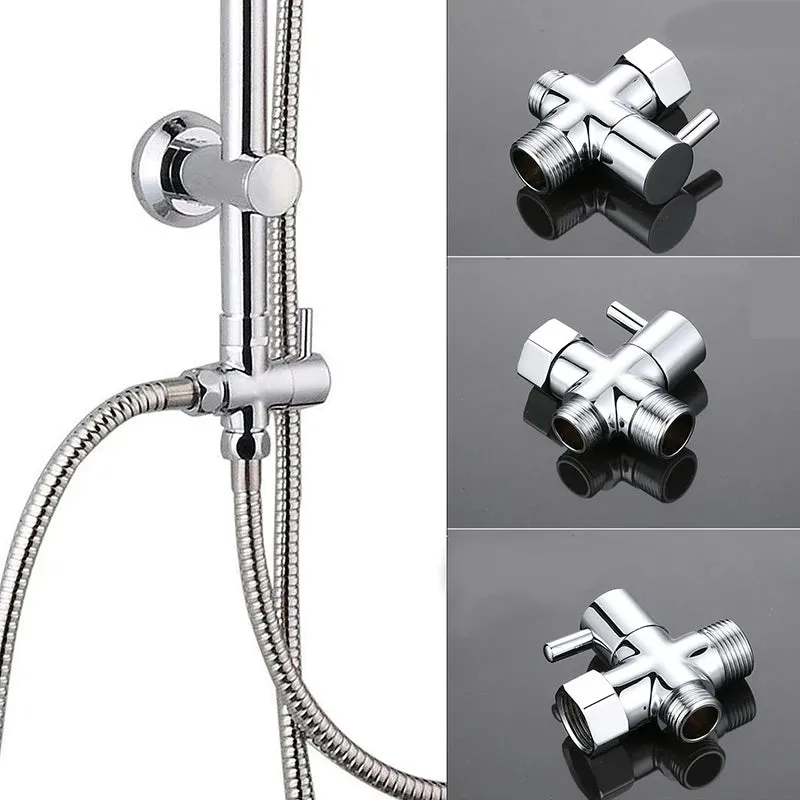 1/2inch 7/8 inch 1/4PCS Handheld Bidet Toilet Hand Faucet Sprayer Hanging Base Hook Head Hose Shower Adapter Diverter Set