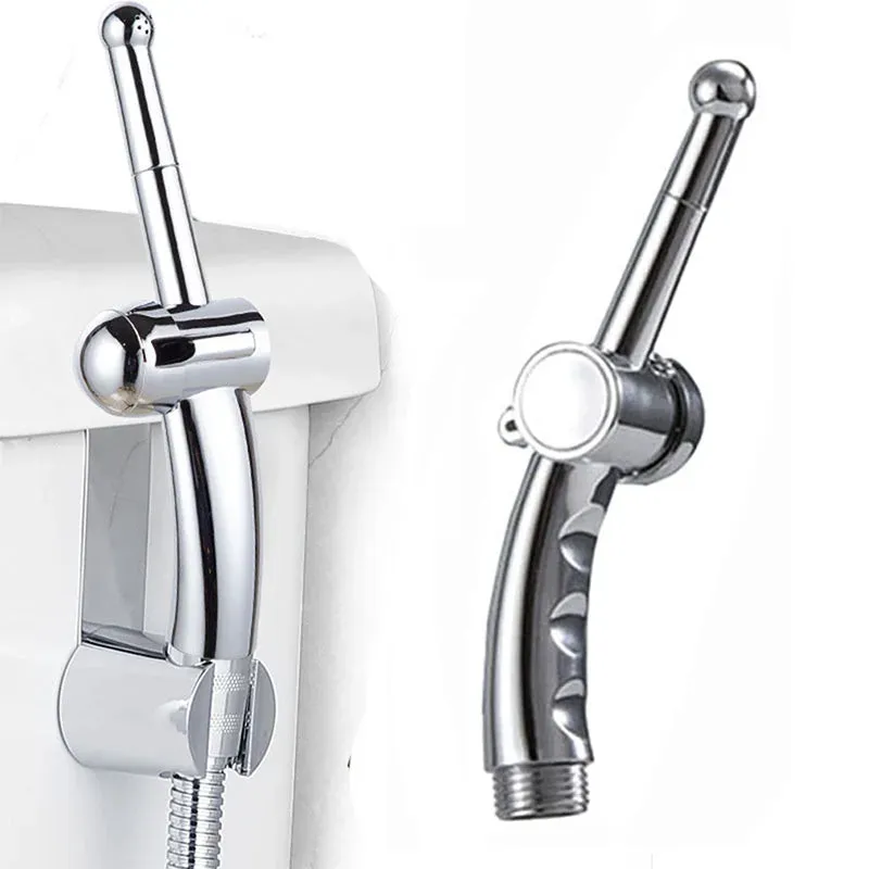 1/2inch 7/8 inch 1/4PCS Handheld Bidet Toilet Hand Faucet Sprayer Hanging Base Hook Head Hose Shower Adapter Diverter Set