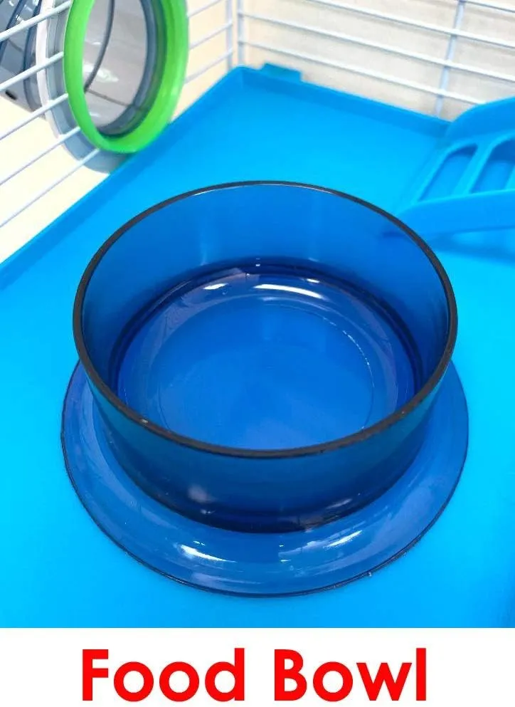 5-Level Large Crossover Twin Towner Tube Tunnel Habitat Hamster Rodent Gerbil Mouse Mice Rat Cage (Blue)