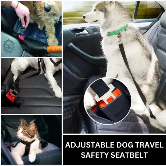 Adjustable Dog Travel Safety Seatbelt