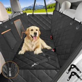 Anti-Scratch Car Seat Protector Dog Car Seat Cover for Back Seat,Waterproof Hammock with Mesh Window, Anti-Scratch Nonslip Car Seat Protector for Dogs, 600D Heavy Duty Dog Seat Cover for Cars Trucks and Suvs