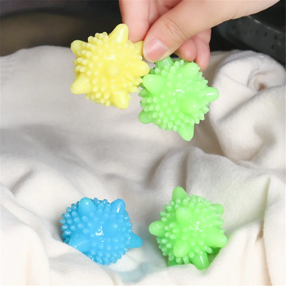 Anyhouz Magic Laundry Ball Random Color Sponge Reusable Pet Hair Lint Fiber Catcher Remover Tool For Washing Machine