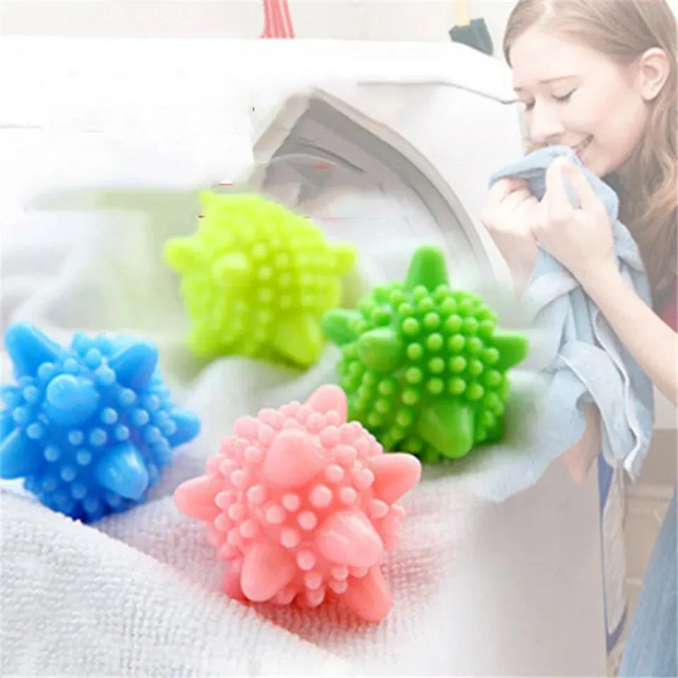 Anyhouz Magic Laundry Ball Random Color Sponge Reusable Pet Hair Lint Fiber Catcher Remover Tool For Washing Machine