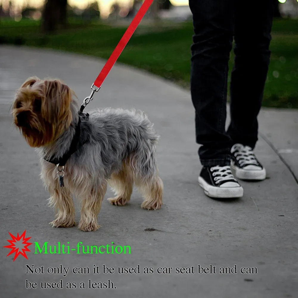 Best Adjustable Car Dog Seat Belt Practical Harness Leash Travel Strap Leads