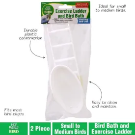 Bird Bath & Exercise Ladder