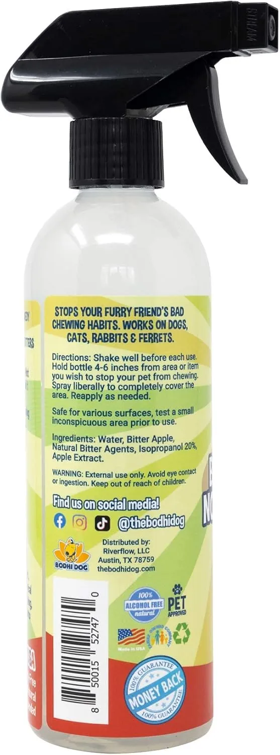 Bodhi Dog Bitter Apple No Chew Spray - Natural Training Aid for Dogs & Puppies - Discourages Pet from Chewing and Biting on Furniture, Shoes, Plants & More - Safe, Humane, Made in USA (17 Fl Oz)