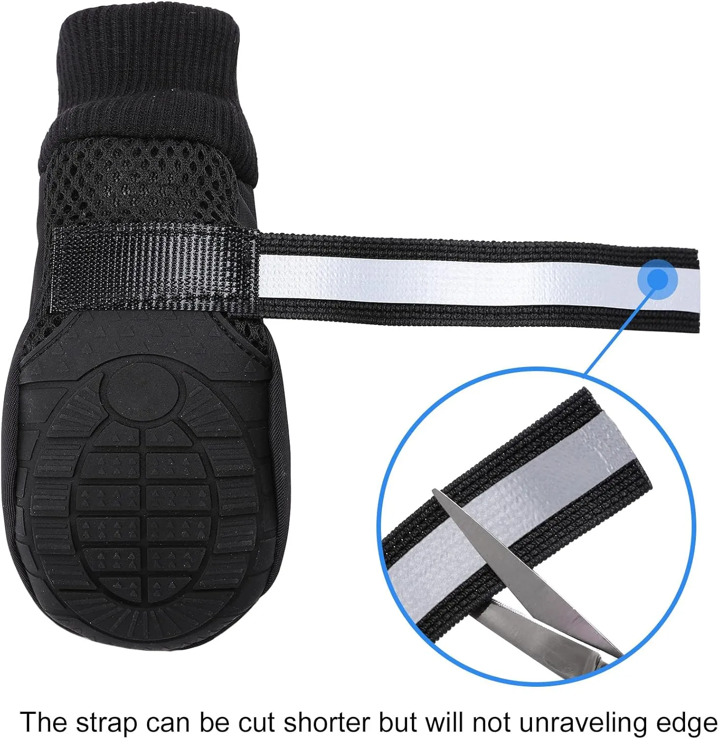 Breathable Mesh Dog Boots, Dog Boots for Large Dogs, Dog Paw Protection for Hot Pavement