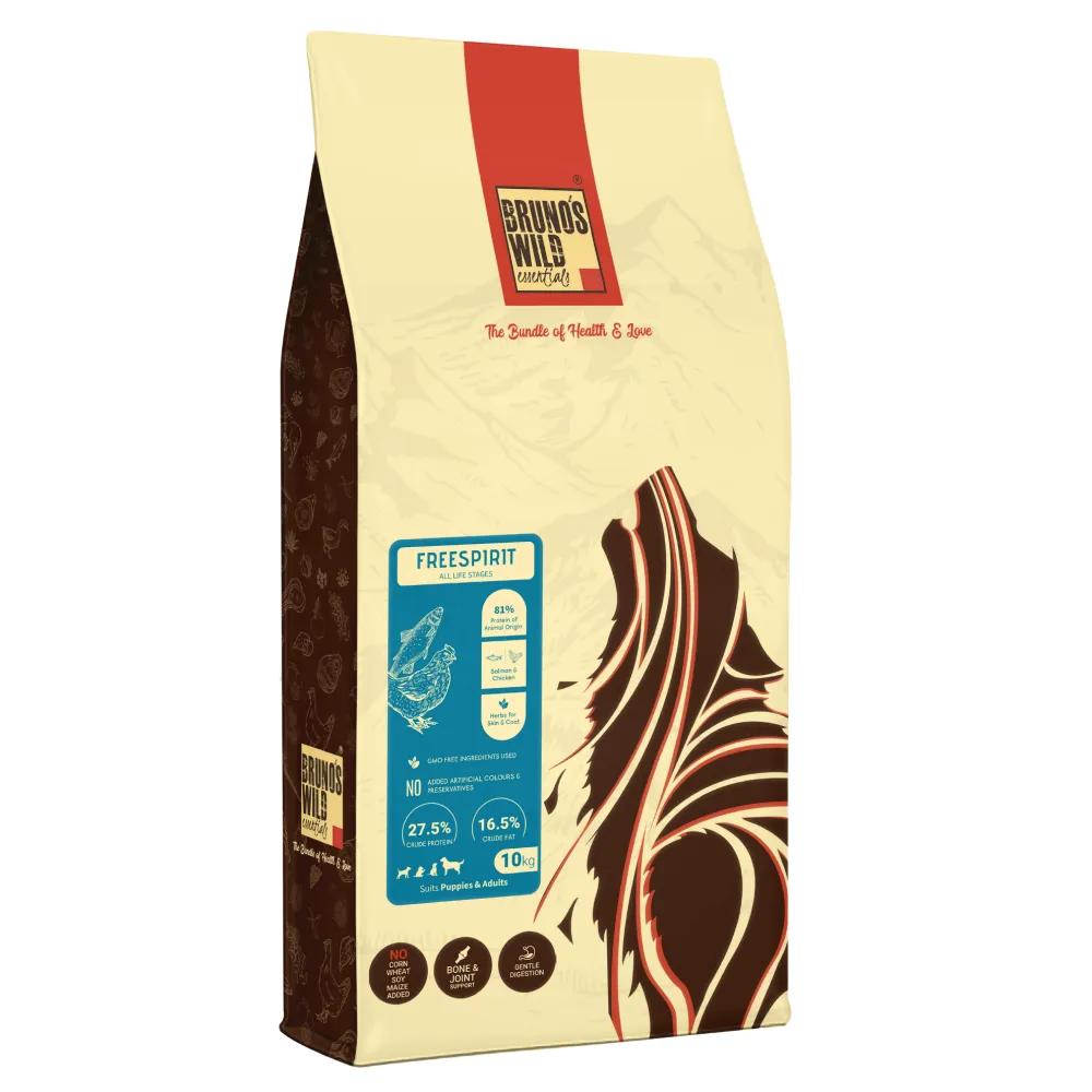 Bruno's Wild Essentials Freespirit Dog Dry Food (Get Sardine Oil Free)