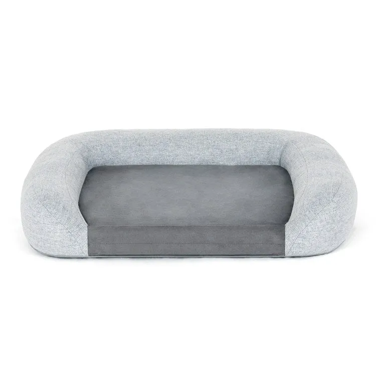California Dreaming Memory Foam Lounger Pet Bed - Gray - Medium