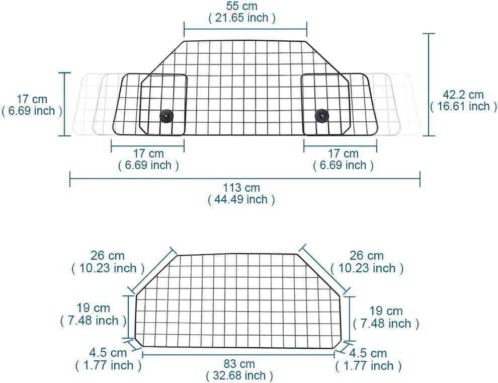 Car Pet Barrier Fence