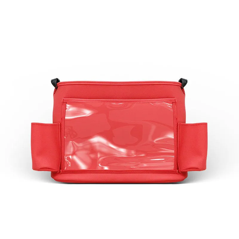 Car Seat Back Net Bag Between Seats Leather Handbag Barrier of Pet Kids