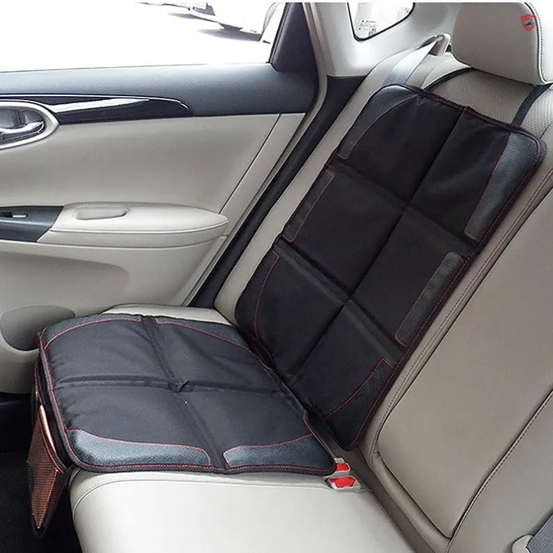 Car Seat Protector for Child Car Seat with Mesh Pockets