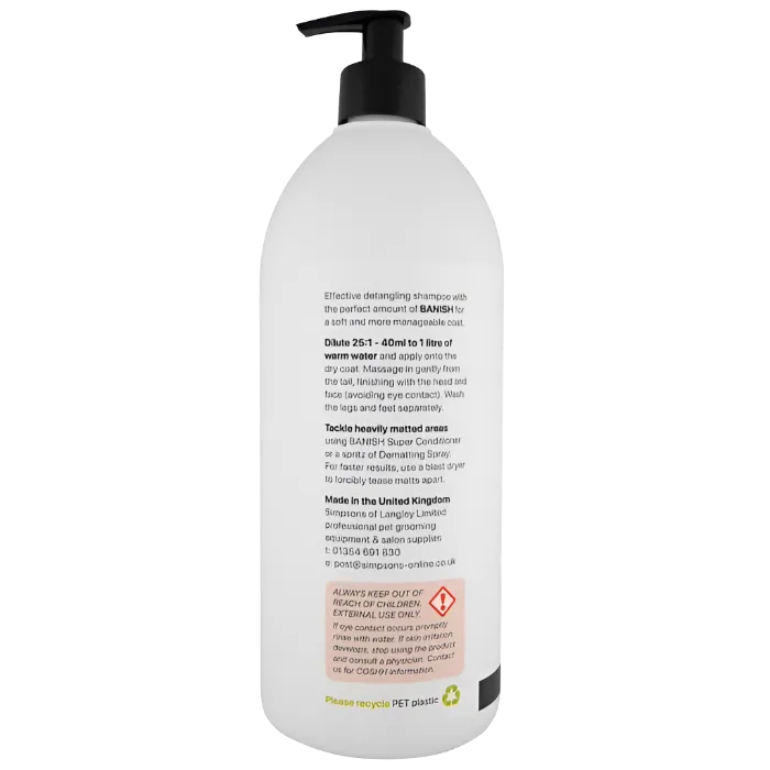 Detangling Shampoo 33oz by Banish