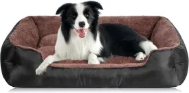 Dog Bed for Large Dogs, Orthopedic Dog Bed, Warming Soft Puppy Bed, Durable Pet Bed with Anti-Slip Bottom