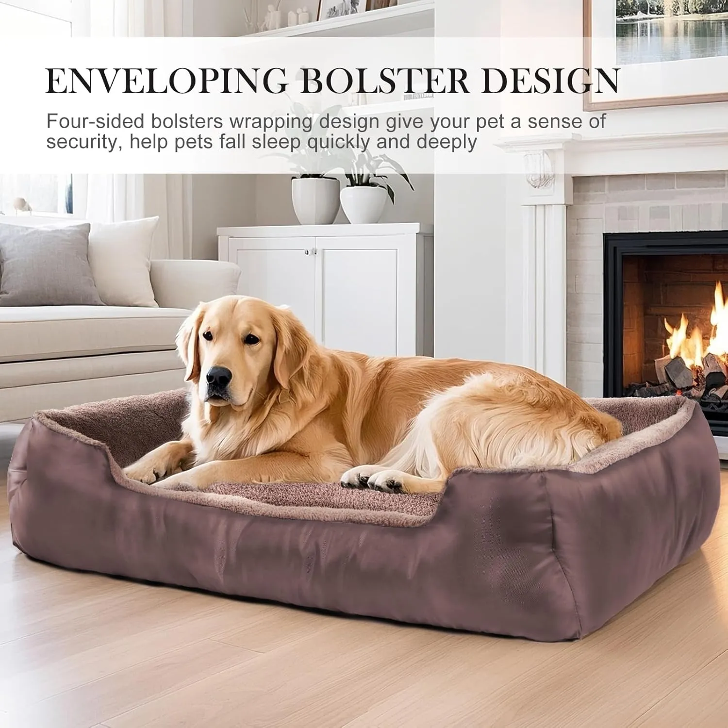 Dog Beds for Large Dogs, Pet Bed with Machine Washable Comfortable and Safety for Large Dogs