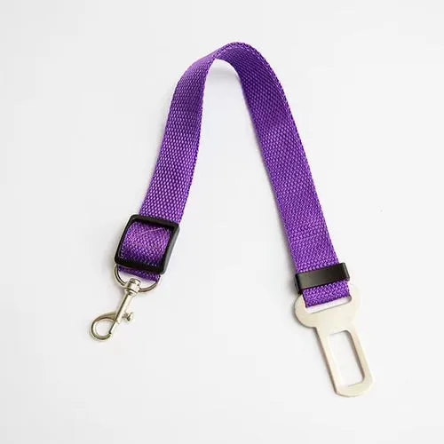 Dog Cat Car Safety Belt Adjustable Leash Vehicle Seat Belt Magic Clip