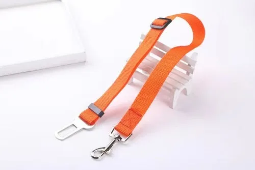 Dog Cat Car Safety Belt Adjustable Leash Vehicle Seat Belt Magic Clip
