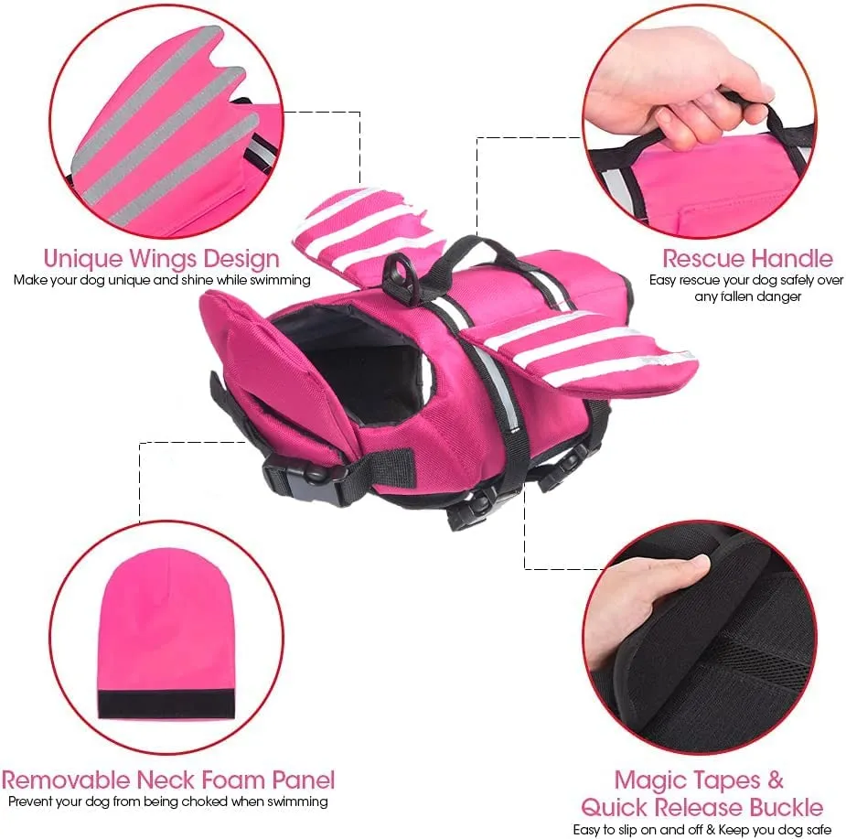 Dog Life Jacket w/ Wings - Dog & Cat Apparel