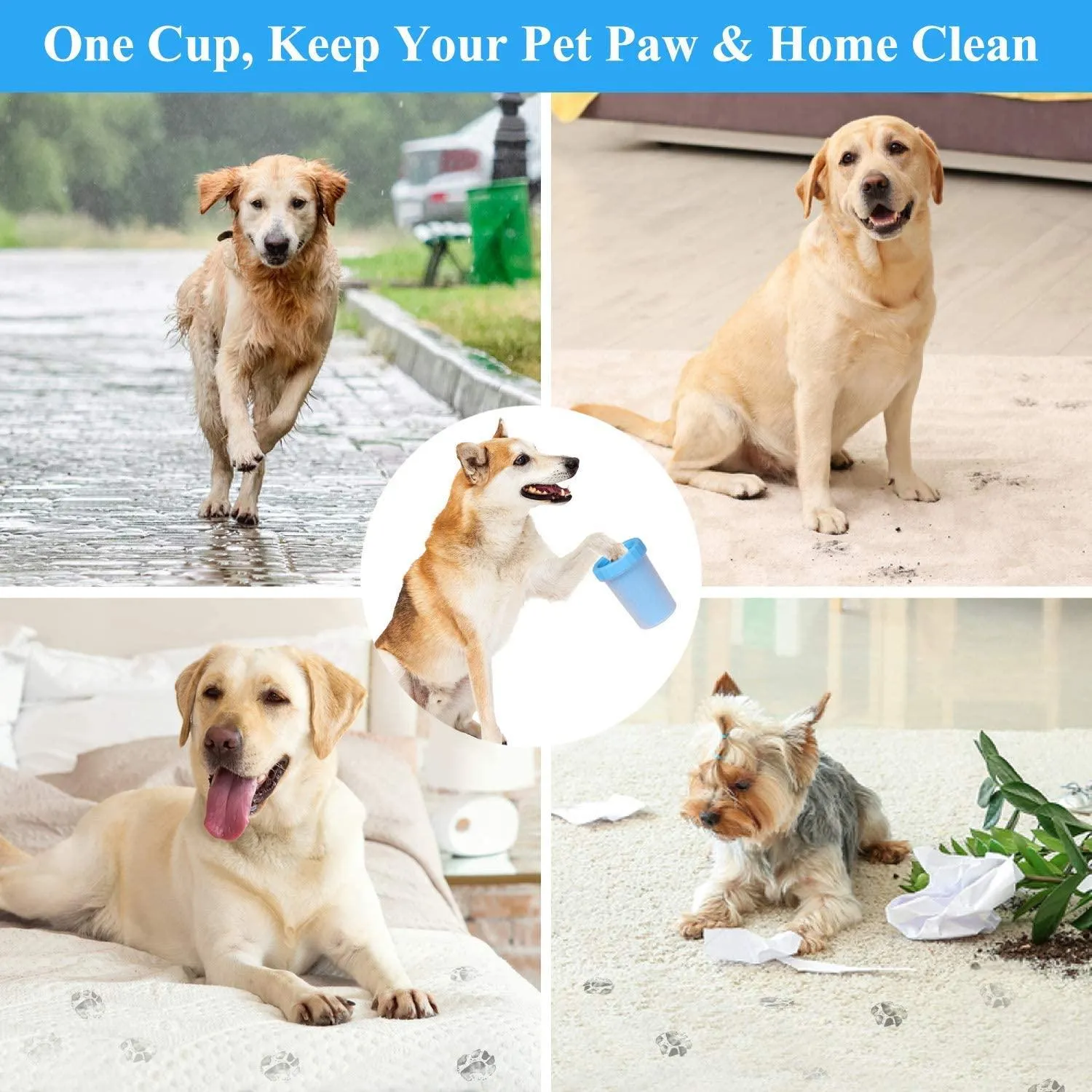 Dog Paw Washer Cup, Pet Gifts For Dogs Owners