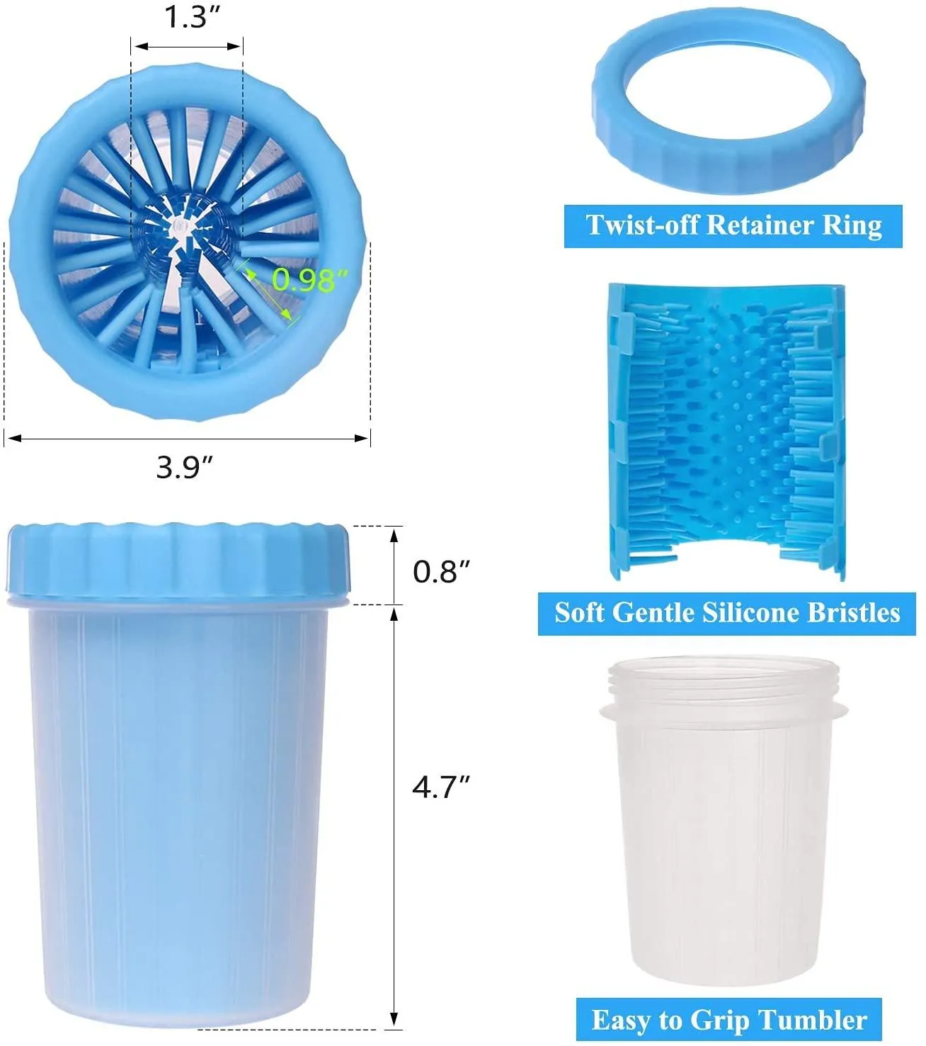 Dog Paw Washer Cup, Pet Gifts For Dogs Owners