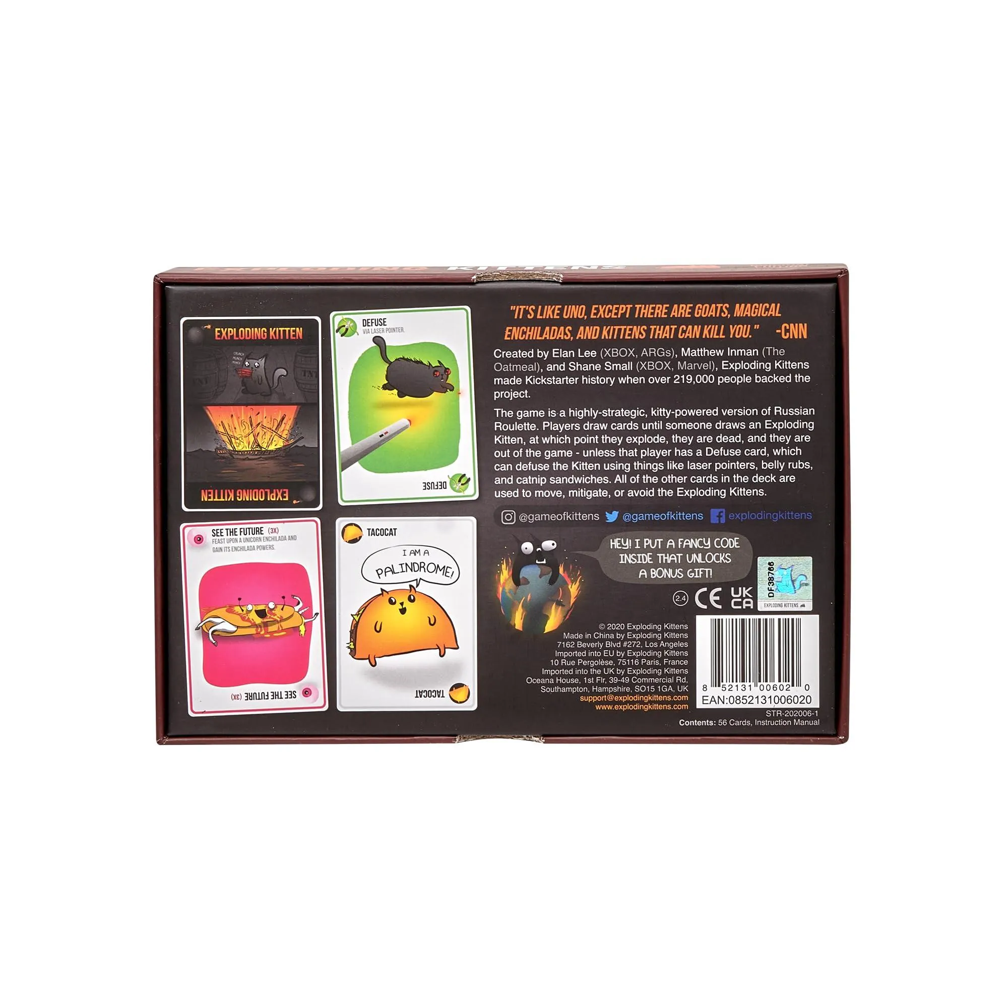Exploding Kittens, A Russian Roulette Card Game