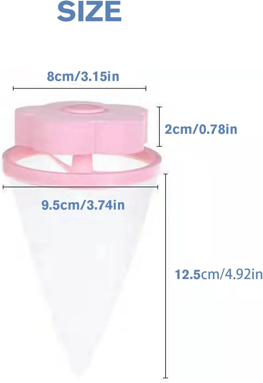 Floating Hair Filtering Mesh Removal, 2025 New Upgrade Reusable Pet Hair Remover for Laundry, Laundry Pet Hair Catcher for Washing Machine (6, Blue Pink)