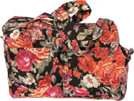 Floral Denim Dog Carrier - Upcycled Small Dog Travel Tote - Eco-Friendly Pet Bag with Safety Clip & Storage - Handmade Cozy Dog Purse for Chihuahuas, Yorkies, Pomeranians