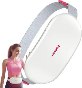 Funlover Portable Heating Pad, Electric Heating Pad for Menstrual Period Back Pain Relief, FSA HSA Eligible, Cordless Heating Pad for Period Cramps w/XL Size, Gifts for Women Girls Wife White
