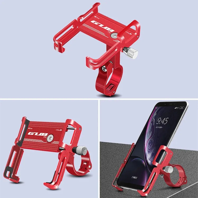 GUB P10 Aluminum Bike Phone Holder(Red)