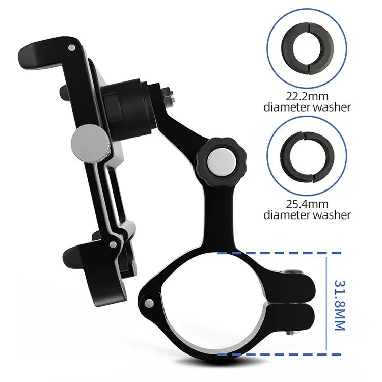 GUB Plus 11 Rotatable Bicycle Phone Holder(Titanium Color)