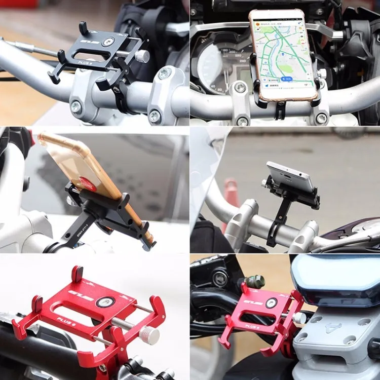 GUB Plus 6 Aluminum Alloy MTB Bike Bicycle Phone Holder(Titanium Color)