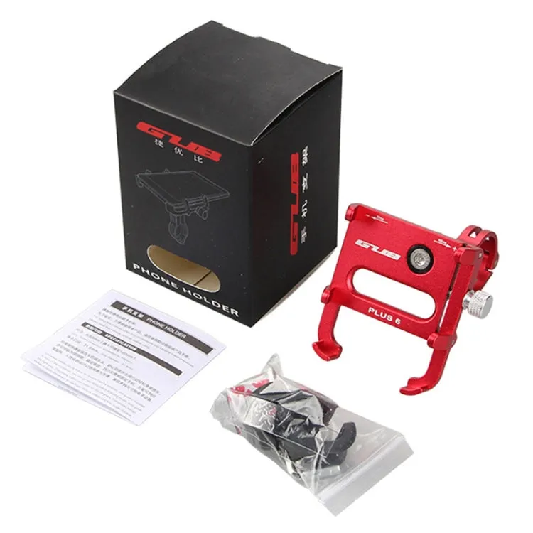 GUB Plus 6 Aluminum Alloy MTB Bike Bicycle Phone Holder(Titanium Color)