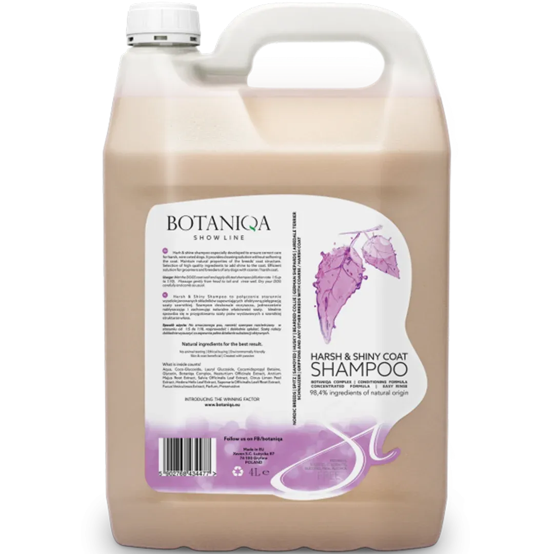 Harsh & Shiny Coat Shampoo Gallon by Botaniqa
