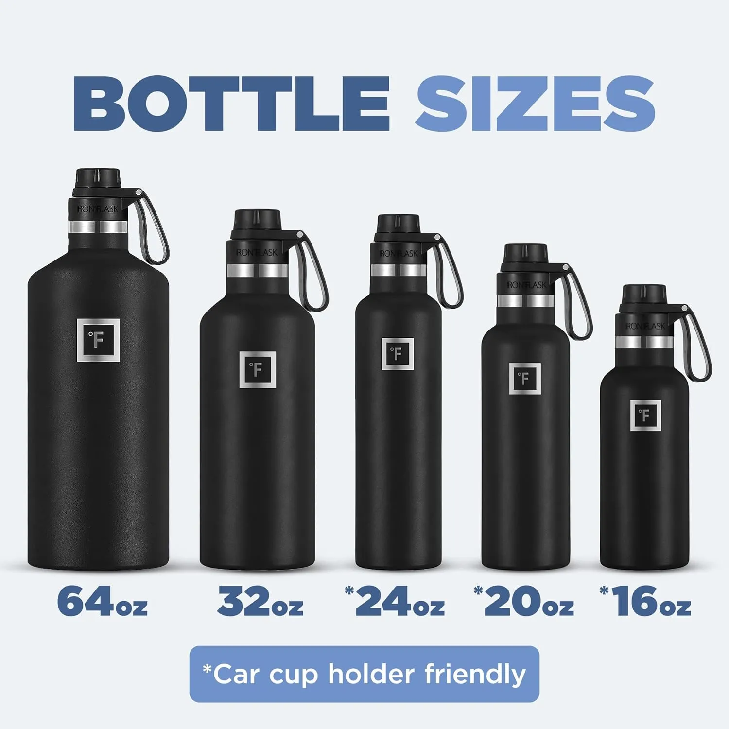 IRON FLASK Camping & Hiking Hydration Canteens - 3 Lids (Narrow Straw Lid) Leak Proof Vacuum Insulated Stainless Steel - Hot & Cold Double Walled Sports Water Bottle - Rose, 20 Oz