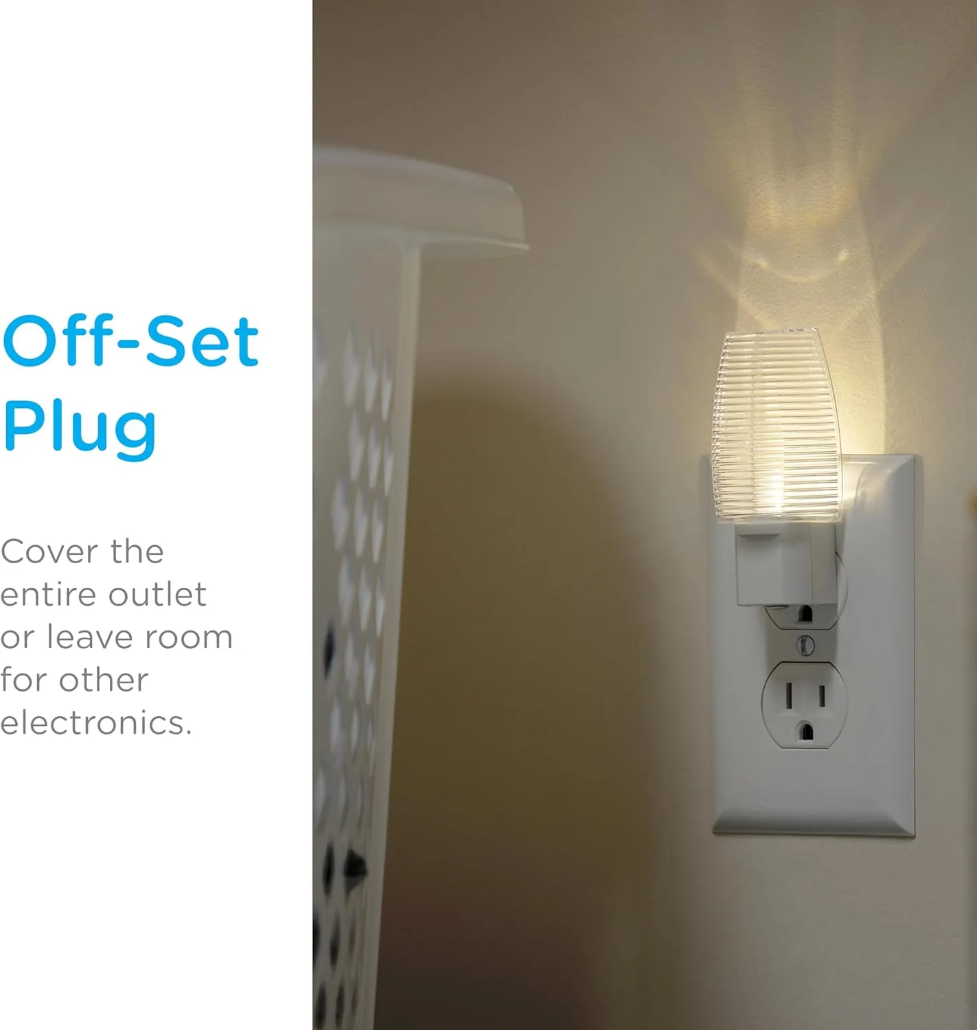 Lights by Night LED Night Light, Plug-in, Dusk to Dawn Sensor, Warm White, UL-Certified, Energy Efficient, Ideal Nightlight for Bedroom, Bathroom, Nursery, Hallway, Kitchen, 31924