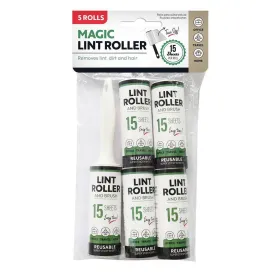 Lint Roller Mini Travel | 5 Pack