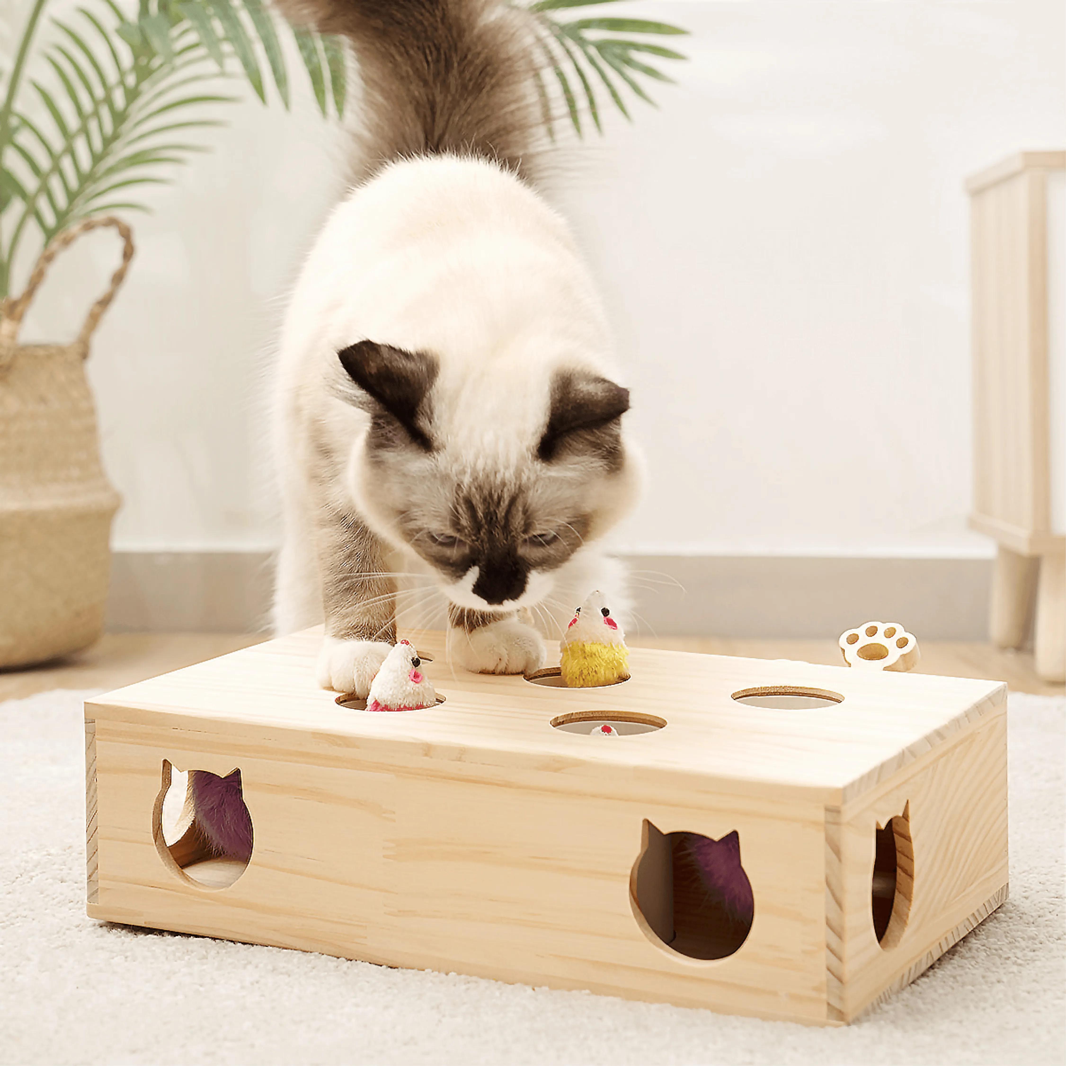 Mewoo - Whack-A-Mole Cat Toy