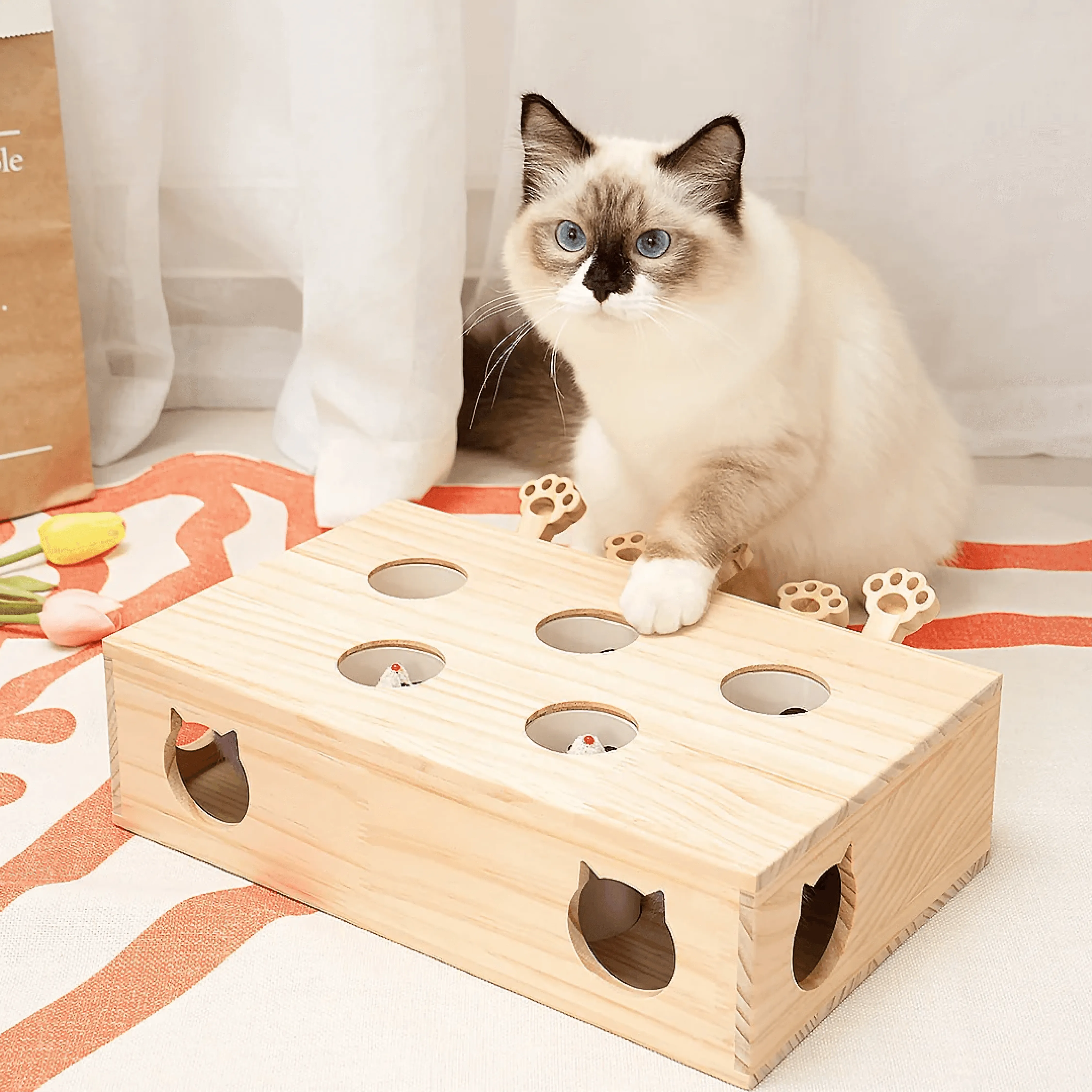 Mewoo - Whack-A-Mole Cat Toy