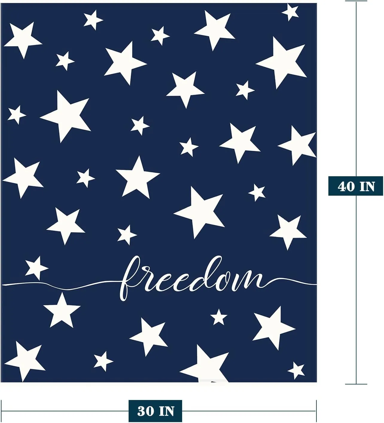 Neatee Living Patriotic Throw Blanket Baby Small 4th of July Memorial Day Fourth of July American Freedom Blanket Swaddle Toddler Pet Veteran Day Red White Blue Stars Fleece Lap Blanket 30x40