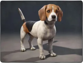 ovely Pet Dog Beagle Pattern Area Rugs,Living Room Floor Mats Runner Rug Non-Skip Mat Anti-Slip Carpet 63 x 48 inch