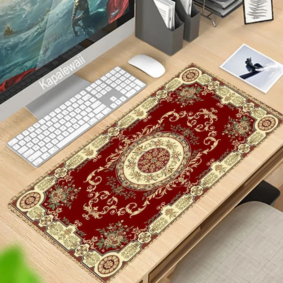 Persian Carpet Custom Large Xxl Mouse Pad Keyboards Rubber Gaming Mousepad Desk Mat For Game Player Desktop Computer Laptop Mat