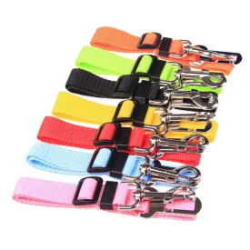 Pet Dog Leash Car Seat Belt Adjustable Lead Leash Safety Travel Clip