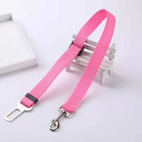 Pet Dog Leash Car Seat Belt Adjustable Lead Leash Safety Travel Clip