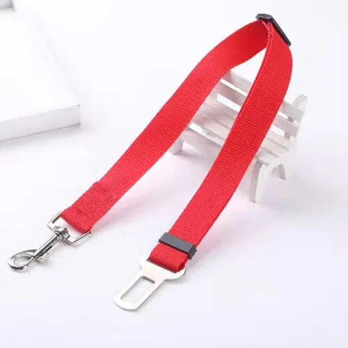 Pet Dog Leash Car Seat Belt Adjustable Lead Leash Safety Travel Clip