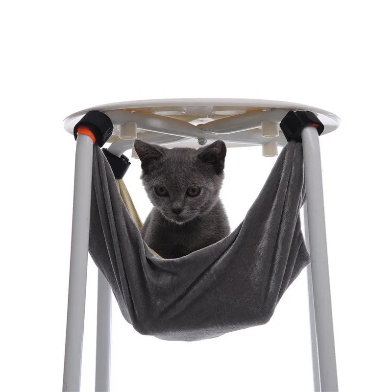Pet Kitten Cat Hammock Removable Velcro Hanging Soft Bed Cages