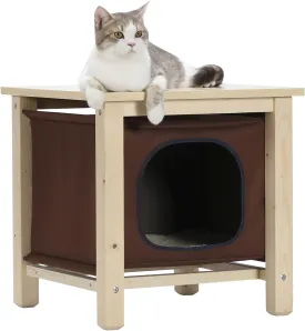 Petsfit Indoor Cat House Furniture, Small Dog House, Hanging Design Cat Cave with Thicken Wood Panel and Cover with Durable Oxford Cloth