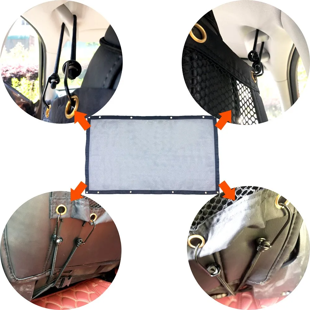 Pipers Pet Car Barrier Dog Mesh Net Safety Universal SUV Ute Truck Cat Back Seat
