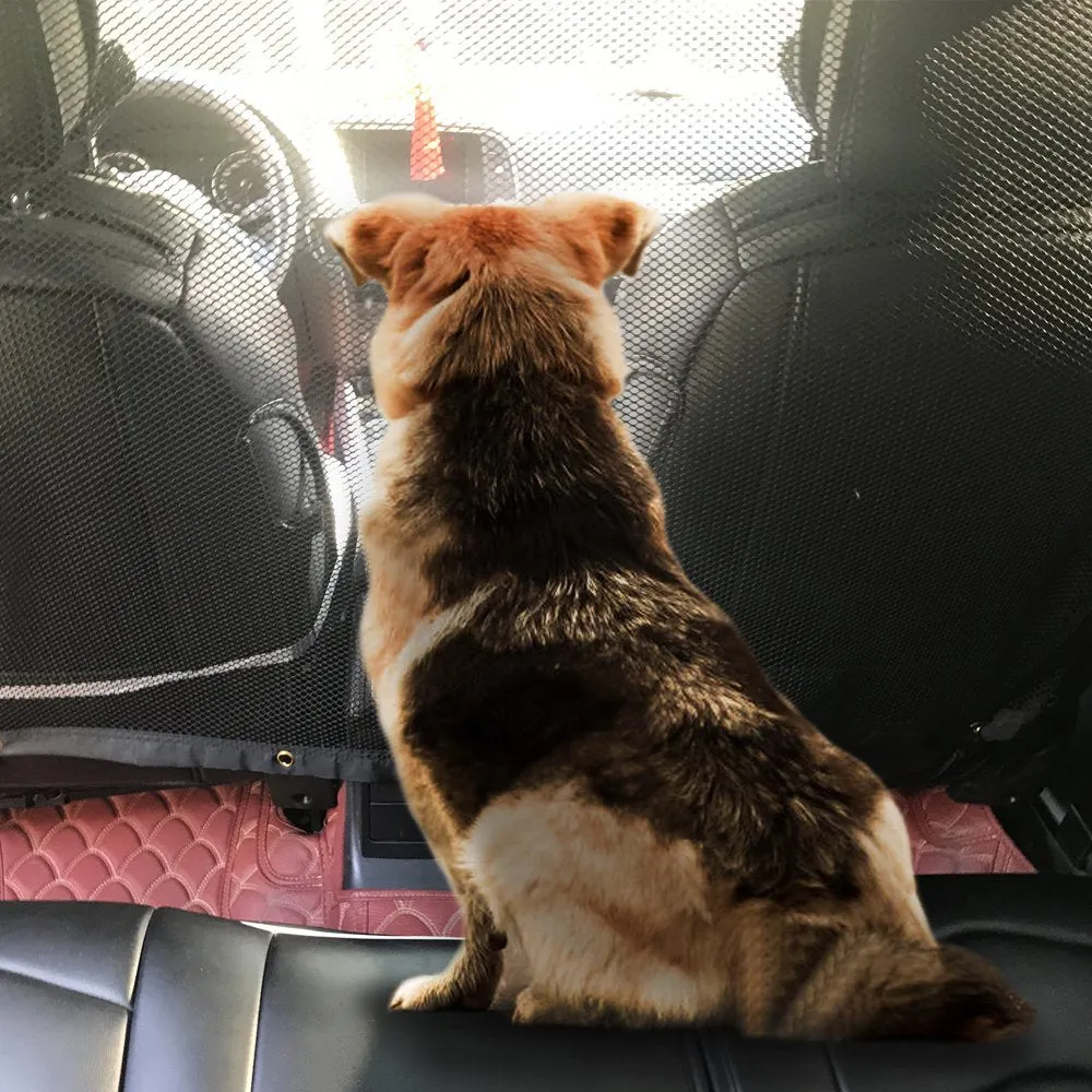 Pipers Pet Car Barrier Dog Mesh Net Safety Universal SUV Ute Truck Cat Back Seat
