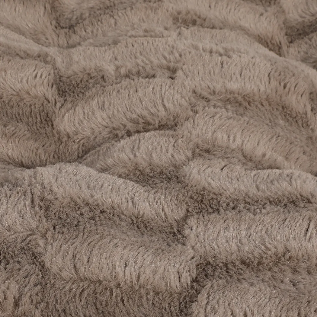 SMALL Dog Beds Calming Pet Removable - Khaki